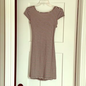 Form Fitting black and white Dress